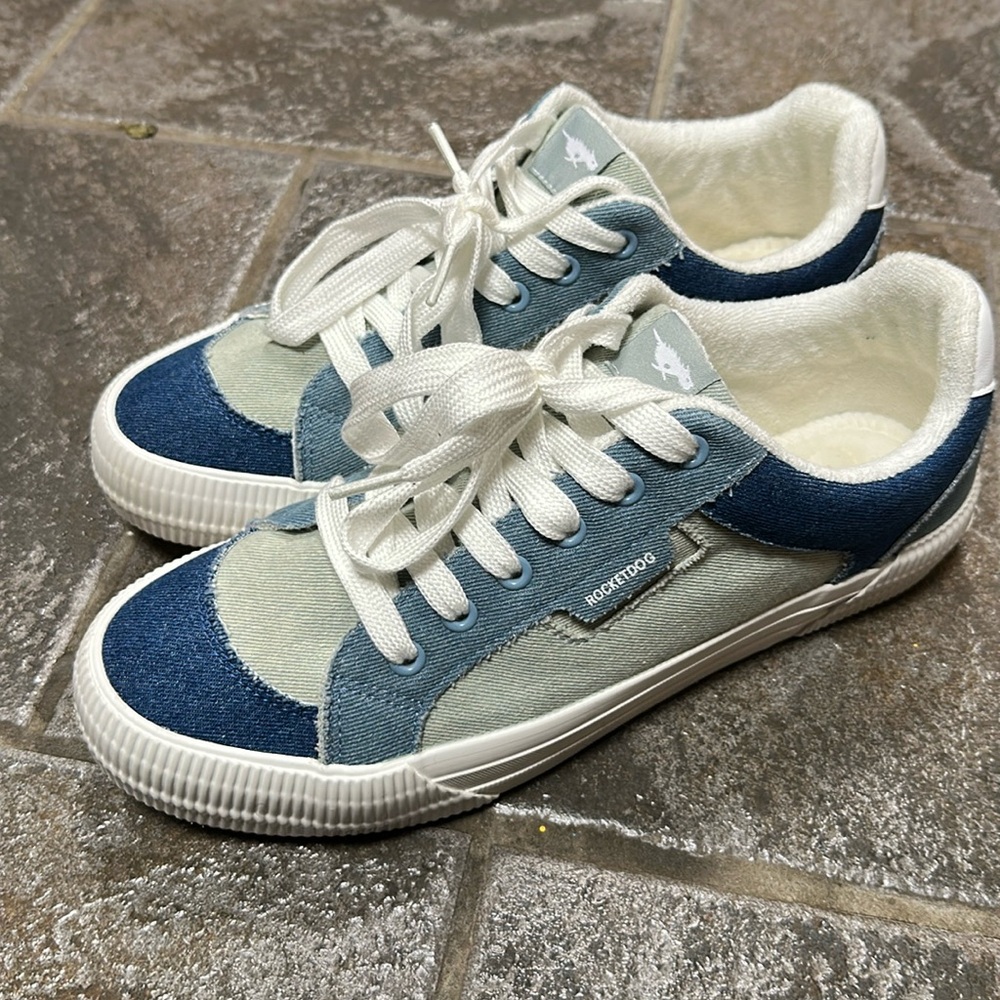 Denim Patchwork Sneakers